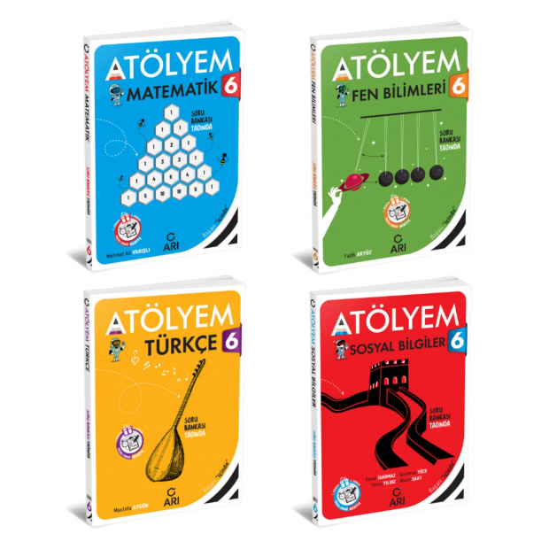 6 Sınıf Matematik Fen Türkçe Sosyal Akıllı Atölyem Seti 4 Kitap