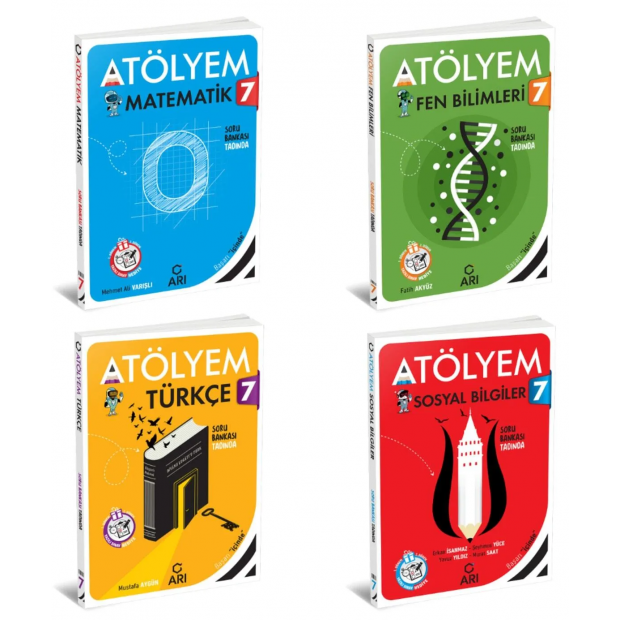 7 Sınıf Matematik Fen Türkçe Sosyal Akıllı Atölyem Seti 4 Kitap